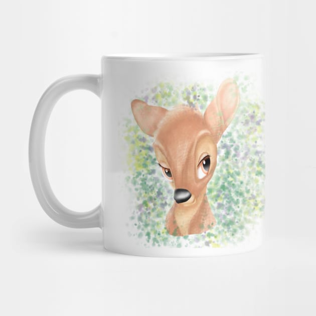 Adorable Bambi Cute Baby Animal by ArTeaCupcake